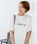 【C-FORTPOINT/フォートポイント】【動きやすいサイドスリット入り】フロントロゴ 刺繍チュニック ゆったりシルエット 体形カバー シンプル カジュアル