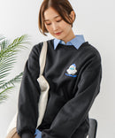 【C-FORT POINT/フォートポイント】オバケスケボー 刺繍トレーナー