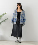 【BEVERLY HILLS POLO CLUB/ビバリーヒルズポロクラブ】ワンポイント刺繍 モヘアタッチ ニットカーディガン