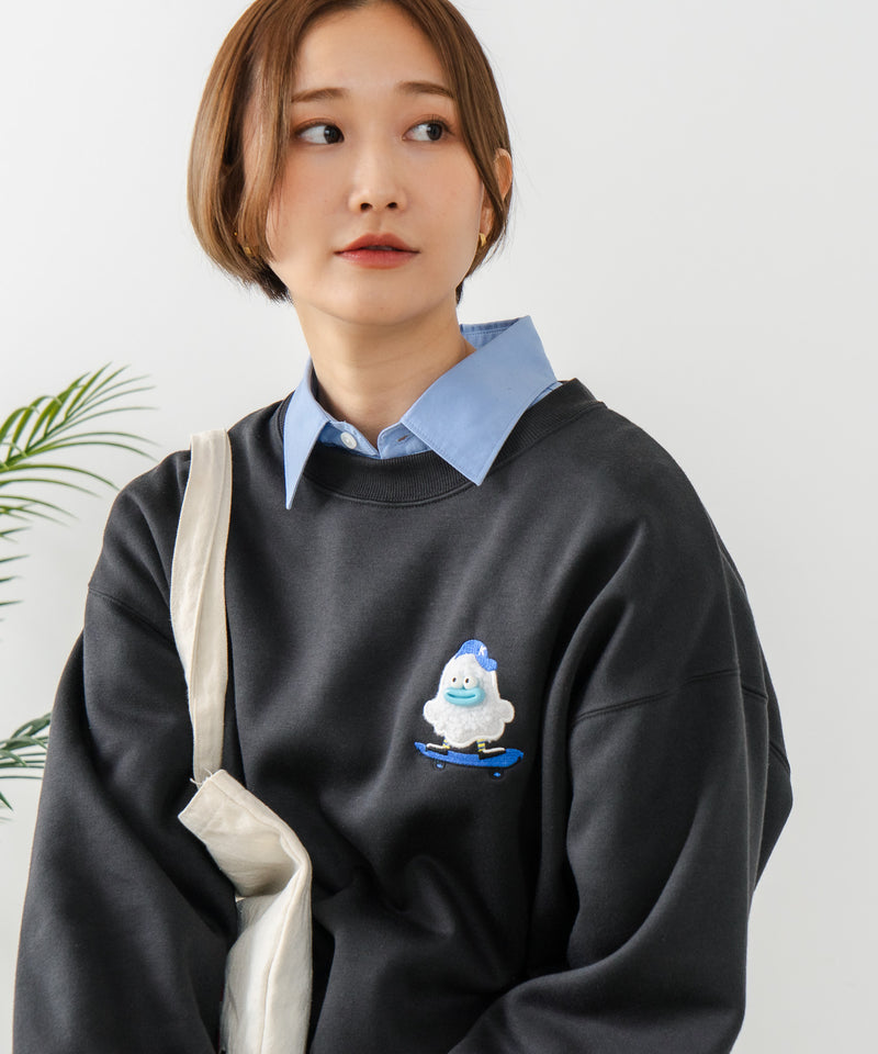 【C-FORT POINT/フォートポイント】オバケスケボー 刺繍トレーナー