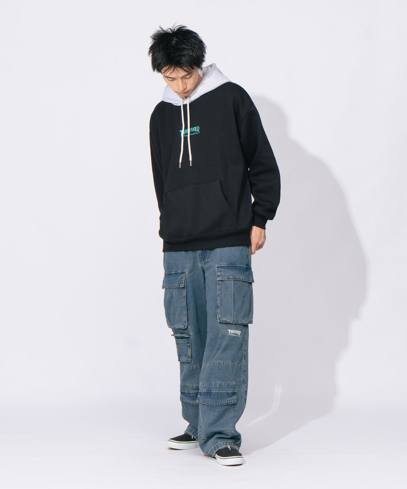 【THRASHER/スラッシャー】デニム9ポケットカーゴパンツ zo