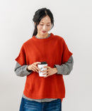 【C-FORT POINT/フォートポイント】ニットベスト＋ブラウスアンサンブル2