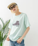 【CONVERSE/コンバース】シューズサガラ刺繍Tシャツ