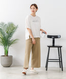 【C-FORTPOINT/フォートポイント】【接触冷感 ひんやり涼しい】冷感スムース素材 プリントTシャツ ルーズシルエット なめらか 落ち感 ニュアンスカラー 大人カジュアル