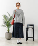 【C-FORT POINT/フォートポイント】カレッジロゴ ステッチ刺繍トレーナー