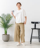 【C-FORTPOINT/フォートポイント】【接触冷感 ひんやり涼しい】冷感スムース素材 プリントTシャツ ルーズシルエット なめらか 落ち感 ニュアンスカラー 大人カジュアル