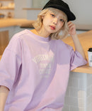 【DISCUS/ディスカス】ヘビーウェイト カレッジロゴプリントTシャツ ルーズシルエット