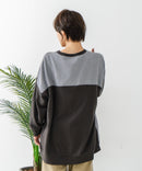 【C-FORT POINT/フォートポイント】コーデュロイ ワッフル 切り替え チュニック