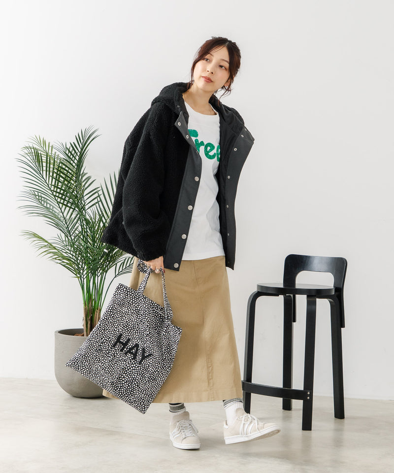 【CONVERSE/コンバース】ボア 切り替え フードジャケット