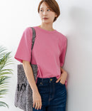 【C-FORTPOINT/フォートポイント】【ストレッチ性抜群の冷感素材を使用】後ろタック入り 5分袖Tシャツ 立体感 美シルエット ラウンドヘム 接触冷感 涼しい 体形カバー