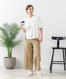 【C-FORTPOINT/フォートポイント】【接触冷感 ひんやり涼しい】冷感スムース素材 プリントTシャツ ルーズシルエット なめらか 落ち感 ニュアンスカラー 大人カジュアル
