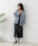 【BEVERLY HILLS POLO CLUB/ビバリーヒルズポロクラブ】ワンポイント刺繍 モヘアタッチ ニットカーディガン