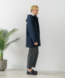 【BLUE STANDARD/ブルースタンダード】マルチファンクション フードハーフコート 撥水 防風 軽量 ビジカジ ビズ