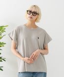 リラックスフィットワンポイント刺繍フレンチスリーブ Ｔシャツ 【U.S. POLO ASSN./ユーエスポロアッスン】　　　　　　　　　　　　　　　　　　　　　　　　　　　　　　　　　　　　　　　　　　　　　　　　　　　　　　　　　　　　