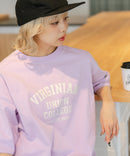【DISCUS/ディスカス】ヘビーウェイト カレッジロゴプリントTシャツ ルーズシルエット