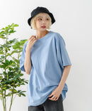 USAコットン ワッペンロゴ刺繍 無地 クルーネック半袖Tシャツ レディース メンズ【DISCUS/ディスカス】