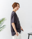 【C-FORT POINT/フォートポイント】【ゆったりルーズシルエット】フレンチブルドッグ×カレッジ風ロゴTシャツ フレブル 犬好き 古着風 ヴィンテージ風 おしゃれ 可愛い