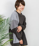 【C-FORT POINT/フォートポイント】コーデュロイ ワッフル 切り替え チュニック