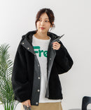 【CONVERSE/コンバース】ボア 切り替え フードジャケット