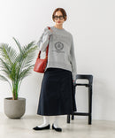 【C-FORT POINT/フォートポイント】カレッジロゴ ステッチ刺繍トレーナー