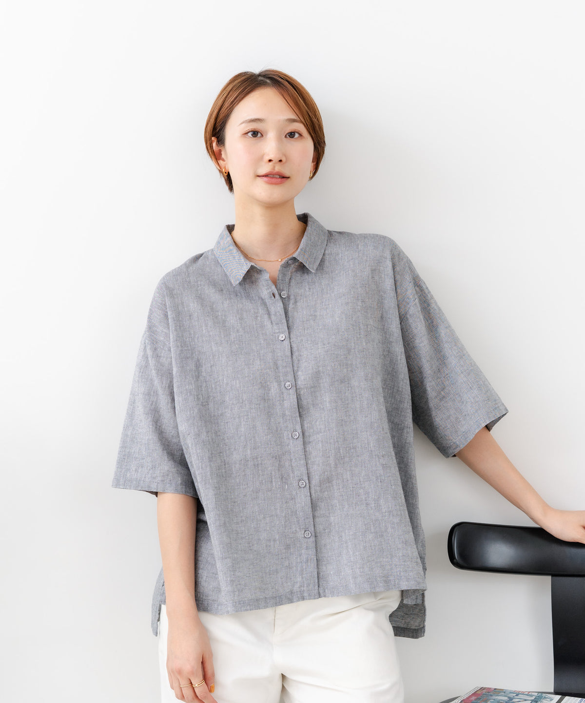 C-FORTPOINT/フォートポイント】【涼しく着られて体型カバーも】綿麻