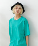 USAコットン ワッペンロゴ刺繍 無地 クルーネック半袖Tシャツ レディース メンズ【DISCUS/ディスカス】