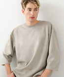 【BLUE STANDARD/ブルースタンダード】スエードライク オーバーサイズ7分袖Tシャツ 春服 ❘ジーンズメイト公式オンラインショップ