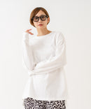 【HANES/ヘインズ】【ヘビーウェイト（肉厚）のコットン100％生地を使用】1P BEEFY-T for HER ボリュームスリーブTシャツ 長袖 無地 シンプル タフ サイドスリット 華奢見え タグレス仕様 ❘ジーンズメイト公式オンラインショップ