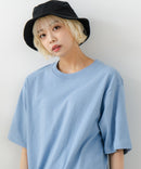 USAコットン ワッペンロゴ刺繍 無地 クルーネック半袖Tシャツ レディース メンズ【DISCUS/ディスカス】