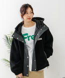 【CONVERSE/コンバース】ボア 切り替え フードジャケット