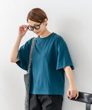 【C-FORTPOINT/フォートポイント】【ベルスリーブで魅せる、大人のこなれTシャツ。】ベルスリーブ オーバーサイズTシャツ 綿100％ 華奢見え ゆったり 二の腕カバー
