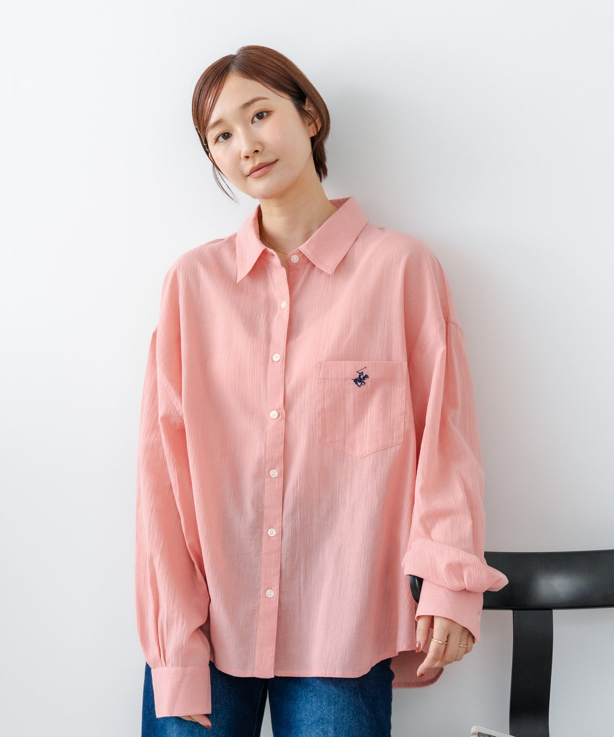 BEVERLY HILLS POLO CLUB/ビバリーヒルズポロクラブ】楊柳素材 ワイド