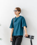 【C-FORTPOINT/フォートポイント】【ベルスリーブで魅せる、大人のこなれTシャツ。】ベルスリーブ オーバーサイズTシャツ 綿100％ 華奢見え ゆったり 二の腕カバー