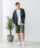 フレンチリネンミックス カーディガン 吸水速乾 麻混　クールビズ【Blue Standard:ブルースタンダード】