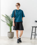 【C-FORT POINT/フォートポイント】【ウエストは総ゴム仕様で履きやすさ・動きやすさ抜群◎】シェフハーフパンツ ショートパンツ ワイド 太め 短パン ウエストゴム 楽ちん イージーパンツ 膝丈 アメカジ スケーター ストリート アウトドア