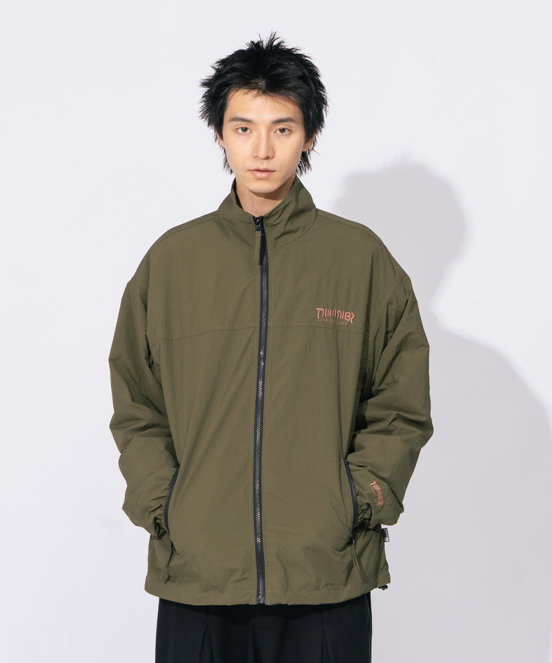 ナイロン 裏総柄 スタンドジャケット THRASHER スラッシャー