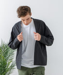 フレンチリネンミックス カーディガン 吸水速乾 麻混　クールビズ【Blue Standard:ブルースタンダード】