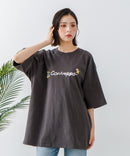 【CONVERSE/コンバース】×【TOM AND JERRY/トムとジェリー】ブランドロゴ 刺繍 オーバーサイズ Tシャツzo