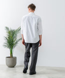 COOLMAXリネンミックス7分袖シャツ【BLUE STANDARD/ブルースタンダード