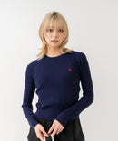 【U.S. POLO ASSN./ユーエスポロアッスン】【程よくゆとりを持たせたリラックスシルエット】ケーブルニットプルオーバー 柔らかい 軽量 ハリ感 ケーブル編み 上品 レイヤード ❘ジーンズメイト公式オンラインショップ
