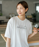 【C-FORTPOINT/フォートポイント】【接触冷感 ひんやり涼しい】冷感スムース素材 プリントTシャツ ルーズシルエット なめらか 落ち感 ニュアンスカラー 大人カジュアル