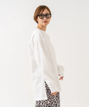 【HANES/ヘインズ】【ヘビーウェイト（肉厚）のコットン100％生地を使用】1P BEEFY-T for HER ボリュームスリーブTシャツ 長袖 無地 シンプル タフ サイドスリット 華奢見え タグレス仕様 ❘ジーンズメイト公式オンラインショップ