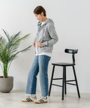 【U.S. POLO ASSN./ユーエスポロアッスン】ダンボール素材 ワンポイントロゴ刺繍 フルジップパーカー