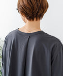 【C-FORTPOINT/フォートポイント】【ストレッチ性抜群の冷感素材を使用】後ろタック入り 5分袖Tシャツ 立体感 美シルエット ラウンドヘム 接触冷感 涼しい 体形カバー