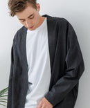 フレンチリネンミックス カーディガン 吸水速乾 麻混　クールビズ【Blue Standard:ブルースタンダード】