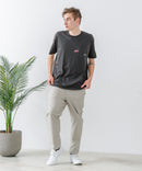 ZEROSTAIN 胸ポケット 刺繍Tシャツ 汗染みの目立ちにくいTシャツ 防汚 ＵＶカット アニマル おじさん ビール アメ車