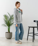 【U.S. POLO ASSN./ユーエスポロアッスン】ダンボール素材 ワンポイントロゴ刺繍 フルジップパーカー