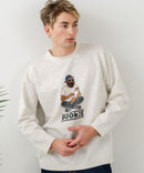 【BLUE STANDARD/ブルースタンダード】パフィースウェット 部分刺繍クルーネック トレーナー ストレッチ 春服 ❘ジーンズメイト公式オンラインショップ