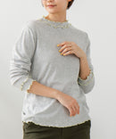 【C-FORT POINT/フォートポイント】ハイネック メロウ配色 プルオーバートップス