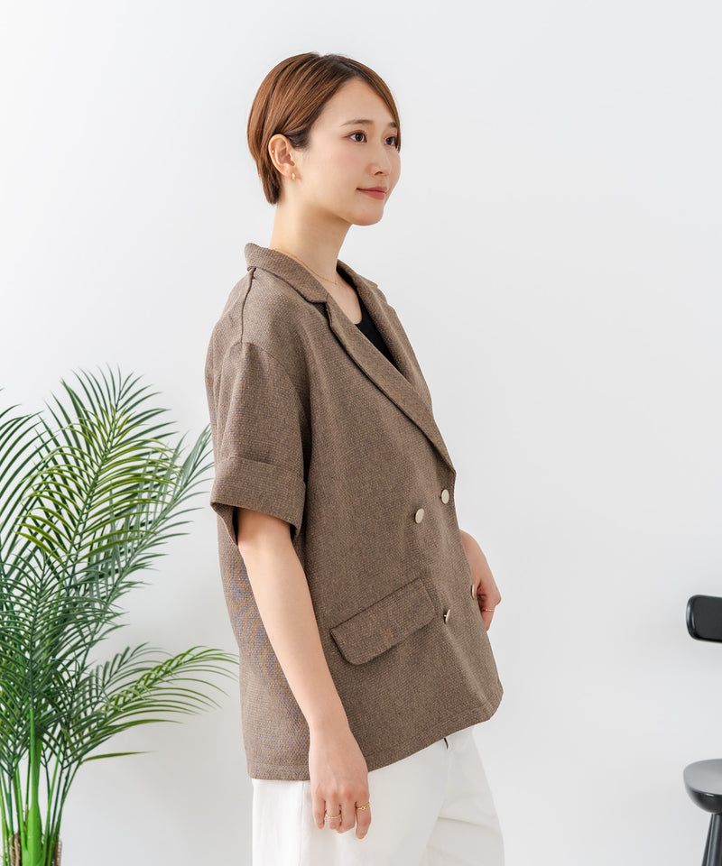 C-FORT POINT/フォートポイント】きれいめ華やか サマーツイード 半袖